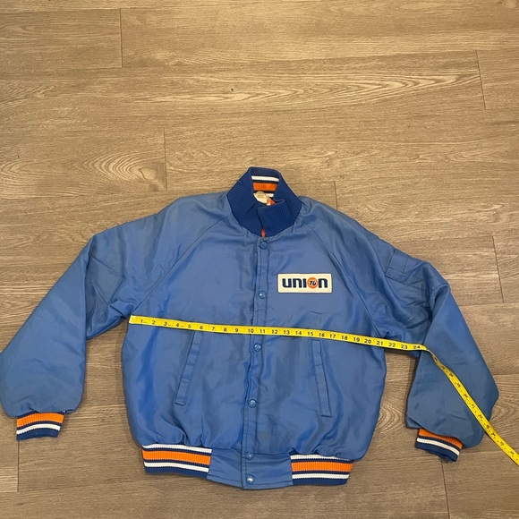 Vtg 70s Union 76 Official Racing Jacket By King Jack Inc Button Snap - Picture 7 of 8